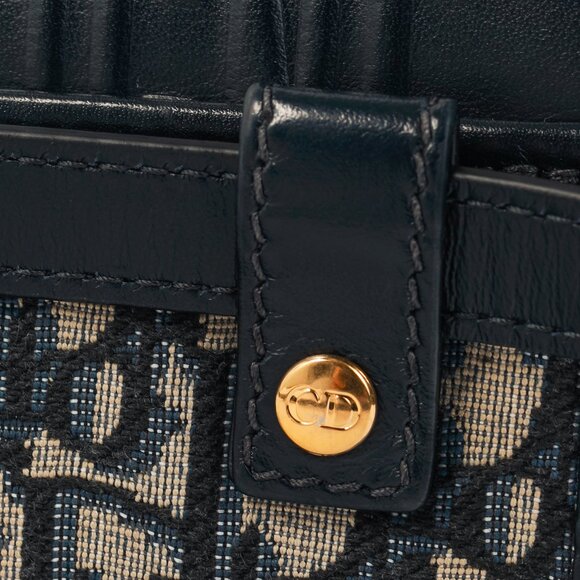 Christian Dior 30 Montaigne Blue Oblique Canvas 2-in-1 Pouch - Picture 11 of 16